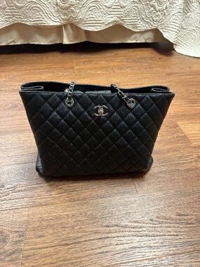 Calfskin Quilted Timeless Tote medium
